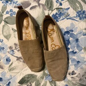 Sam Edelman Tan Suede Espadrille Flats